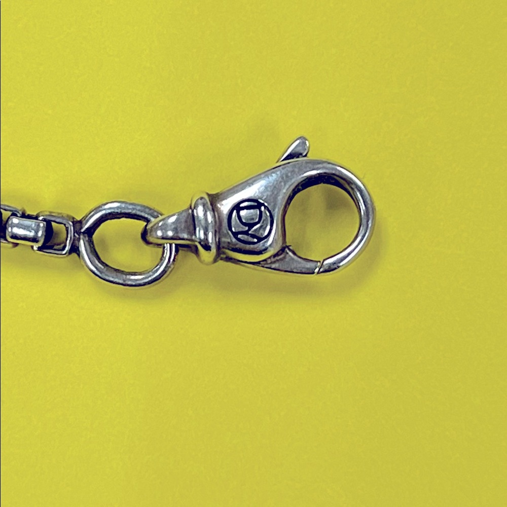 Stunning David Yurman Braided Cross and Cable Box chain